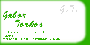 gabor torkos business card